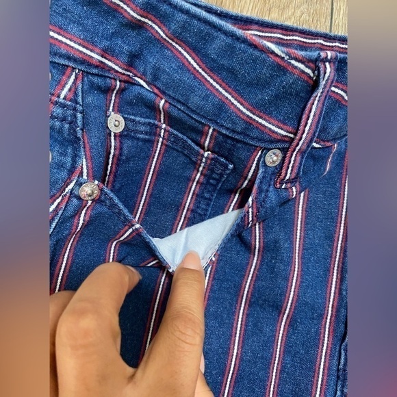 AMERICAN Eagle Outfitters Super Stretch Stripe Skirt Women’s 8 - Picture 3 of 8